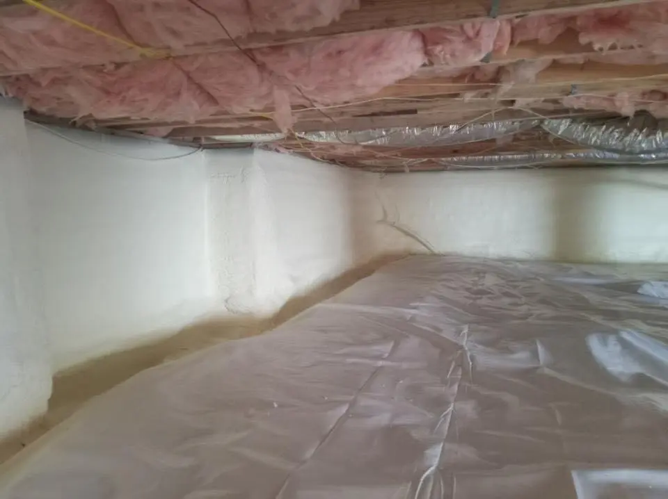 Crawl space encapsulation with closed-cell spray foam for Metal Roof Coating in Collingdale